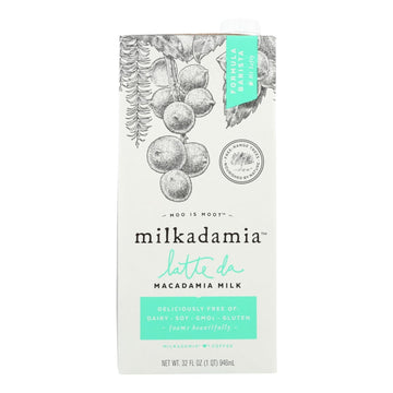 Milkadamia Macadamia Milk In Latte Da Barista - Case Of 6 - 32 Fz - Maras Green