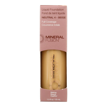 Mineral Fusion - Mkup Liquid Foundtn Ntrl 4 - 1 Each - 1 Fz - Maras Green