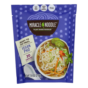 Miracle Noodle - Rte Meal Vegan Pho - Case Of 6 - 7.6 Oz - Maras Green