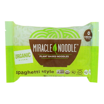 Miracle Noodle Shirataki Pasta - Organic Spaghetti - Case Of 6 - 7 Oz. - Maras Green