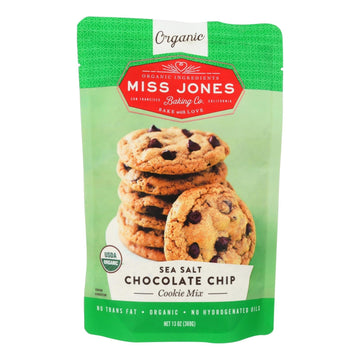 Miss Jones Baking Co Sea Salt Chocolate Chip Cookie Mix - Case Of 6 - 13 Oz - Maras Green
