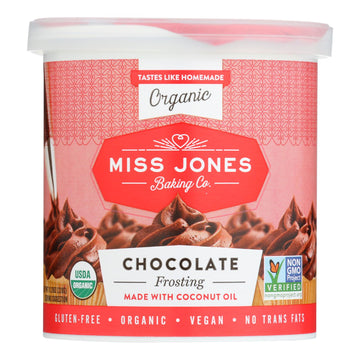 Miss Jones Organic Chocolate Frosting - Case Of 6 - 320 Grm - Maras Green