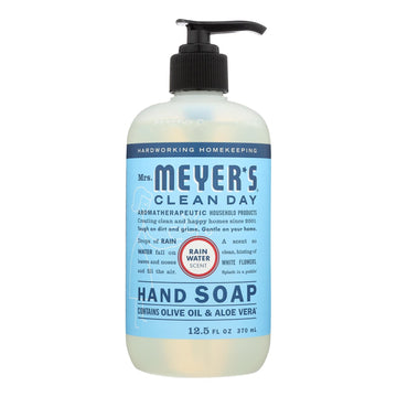 Mrs.meyers Clean Day - Hand Soap Liquid Rainwater - Case Of 6 - 12.5 Fz - Maras Green