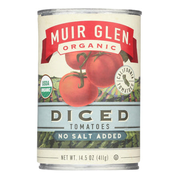 Muir Glen Diced Tomatoes - Tomato - Case Of 12 - 14.5 Oz. - Maras Green