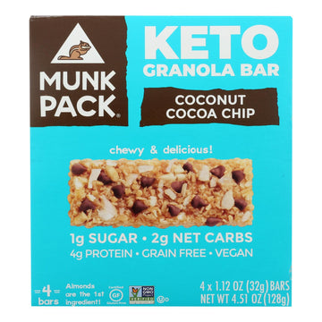 Munk Pack - Green Bar Coconut Coco Chips Kto - Case Of 6 - 4/1.12oz - Maras Green