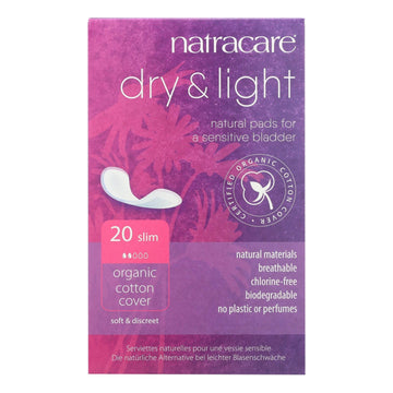 Natracare Dry And Light Individually Wrapped Pads - 20 Pack - Maras Green