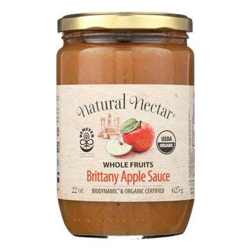 Natural Nectar Brittany Apple Sauce - Sauce - Case Of 6 - 22.2 Oz. - Maras Green
