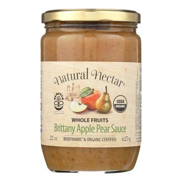 Natural Nectar Brittany Sauces - Apple - Case Of 6 - 22.2 Oz. - Maras Green