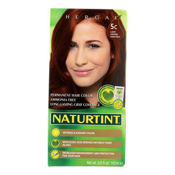 Naturtint Hair Color - Permanent - 5c - Light Copper Chestnut - 5.28 Oz - Maras Green