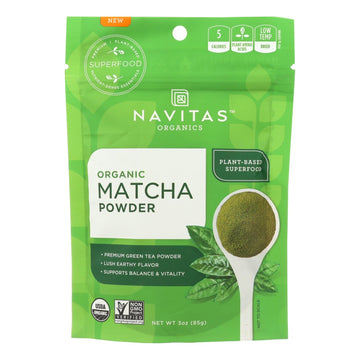 Navitas Organics Organic Matcha Powder - Case Of 6 - 3 Oz - Maras Green