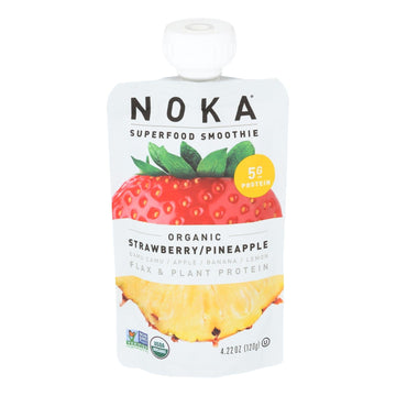 Noka - Smoothie Straw Pineap - Case Of 6 - 4.22 Oz - Maras Green