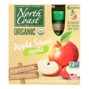 North Coast - Applesauce Pouch - Case Of 6 - 4/3.2 Oz - Maras Green