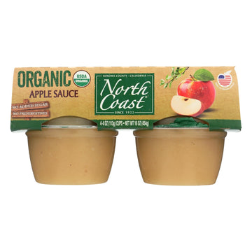 North Coast Organic Applesauce - Case Of 12 - 4/4 Oz - Maras Green