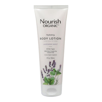 Nourish Organic Body Lotion Lavender Mint - 8 Fl Oz - Maras Green