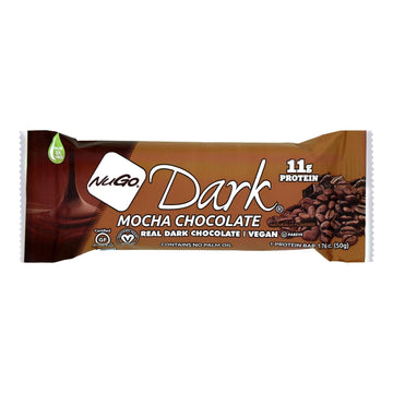 Nugo Nutrition Bar - Dark - Mocha Chocolate - 50 G - Case Of 12 - Maras Green
