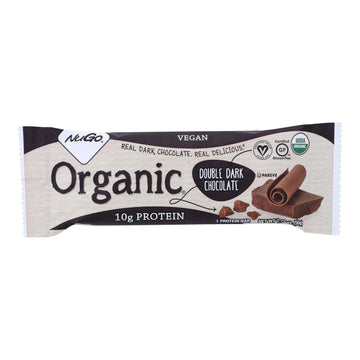 Nugo Nutrition Bar - Organic Double Dark Chocolate - 1.76 Oz - Case Of 12 - Maras Green
