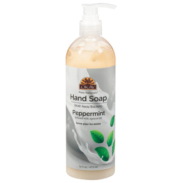 Okay Pure Naturals - Hand Soap Peppermint - 1 Each 1 - 16 Fz - Maras Green