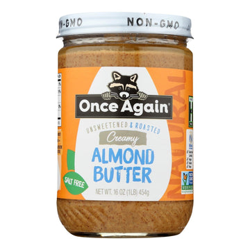 Once Again - Almond Butter Smth Ns - Case Of 6 - 16 Oz - Maras Green