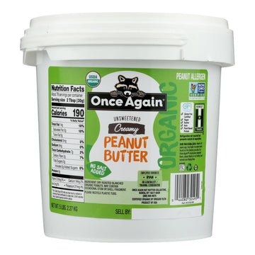 Once Again - Peanut Butter Creamy No Salt - 1 Each 1 - 5 Lb - Maras Green