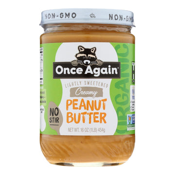 Once Again - Peanut Butter Smooth - Case Of 6 - 16 Oz - Maras Green