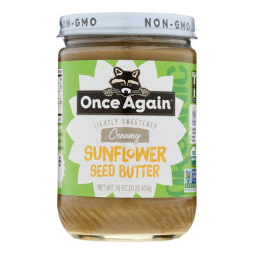 Once Again - Sunflower Butter Smooth - Case Of 6 - 16 Oz - Maras Green
