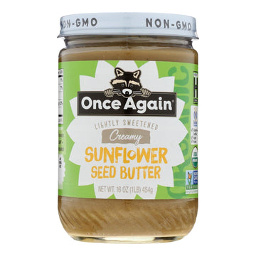 Once Again - Sunflower Butter Smooth - Case Of 6 - 16 Oz - Maras Green