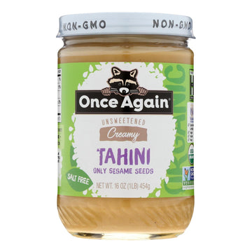 Once Again - Tahini Sesame - Case Of 6 - 16 Oz - Maras Green