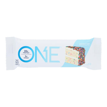 One Birthday Cake Flavored Protein Bar - Case Of 12 - 60 Grm - Maras Green