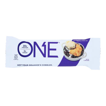 One Brands Blueberry Cobbler Flavored Protein Bar Blueberry Cobbler - Case Of 12 - 60 Grm - Maras Green