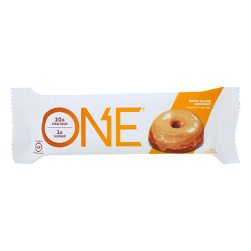 One Brands Protein Bar Maple Glazed Doughnut - Case Of 12 - 60 Grm - Maras Green