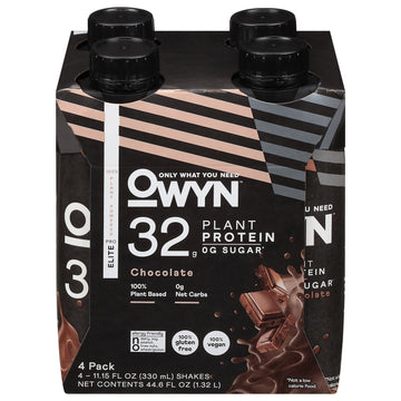 Only What You Need - Protein Drink Chocolate Elit Plntbs - Case Of 3 - 4/11.15z - Maras Green