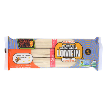 Organic Planet Traditional Whole Wheat Lomein Oriental Noodles - Case Of 12 - 8 Oz. - Maras Green