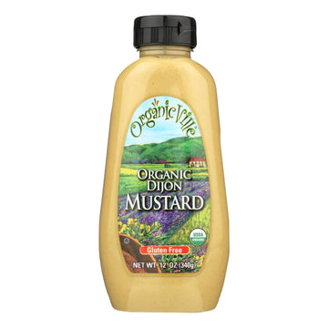 Organic Ville Stone Ground Organic - Mustard - Case Of 12 - 12 Oz. - Maras Green
