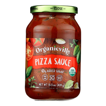 Organicville - Pizza Sauce Gluten Free - Case Of 6 - 15.5 Oz - Maras Green