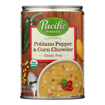 Pacific Foods - Chwdr Poblano Corn - Case Of 12 - 16.3 Oz - Maras Green