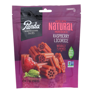 Panda Licorice - Licorice Raspberry Chews - Case Of 8 - 7 Oz - Maras Green