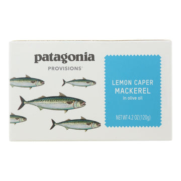 Patagonia Provisions - Mackerel Lemon Caper - Case Of 10 - 4.2 Oz - Maras Green