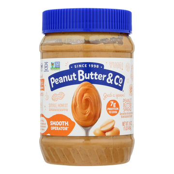 Peanut Butter And Co Peanut Butter - Smooth Operator - Case Of 6 - 16 Oz. - Maras Green