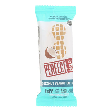 Perfect Bar Coconut Peanut Butter Bar - Case Of 8 - 2.5 Oz - Maras Green