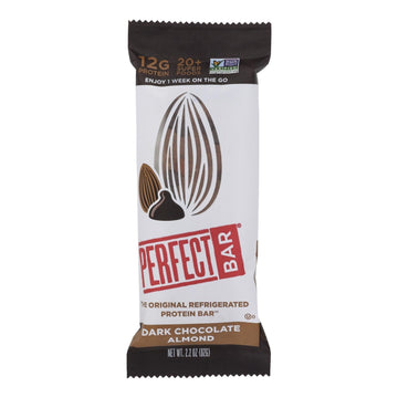 Perfect Bar Dark Chocolate Almond - Case Of 8 - 2.2 Oz - Maras Green