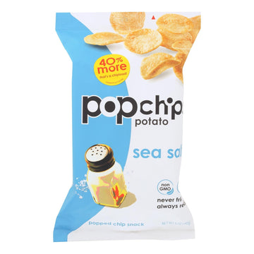 Popchips Potato Chip - Sea Salt - Case Of 12 - 5 Oz - Maras Green