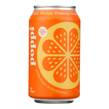 Poppi - Prebio Soda Orange - Case Of 12 - 12 Fz - Maras Green