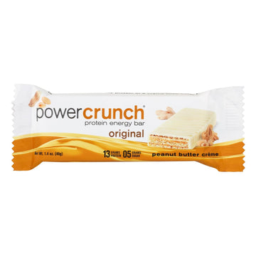 Power Crunch Bar - Peanut Butter Cream - Case Of 12 - 1.4 Oz - Maras Green
