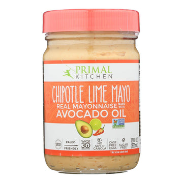 Primal Kitchen Chipotle Lime Mayo - Avocado Oil - Case Of 6 - 12 Oz. - Maras Green