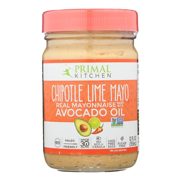 Primal Kitchen Chipotle Lime Mayo - Avocado Oil - Case Of 6 - 12 Oz. - Maras Green