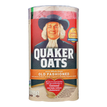 Quaker 100% Whole Grain Old Fashioned Oats - Case Of 12 - 18 Oz - Maras Green