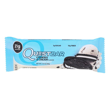 Quest Bar - Cookies And Cream - 2.12 Oz - Case Of 12 - Maras Green