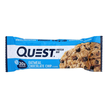 Quest - Bar Oatmeal Chocolate Chips - Case Of 12 - 2.12 Oz - Maras Green