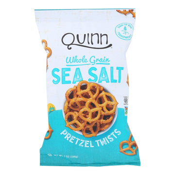 Quinn - Pretzels Classic Sea Salt Twist - Case Of 8 - 5.6 Oz - Maras Green