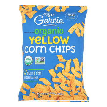 R. W. Garcia Organic Yellow Corn Chips - Case Of 12 - 8.25 Oz - Maras Green